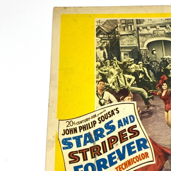 Stars and Stripes Forever 1952 Lobby Card Movie Poster Robert Wagner Clifton Web - Picture 8 of 11